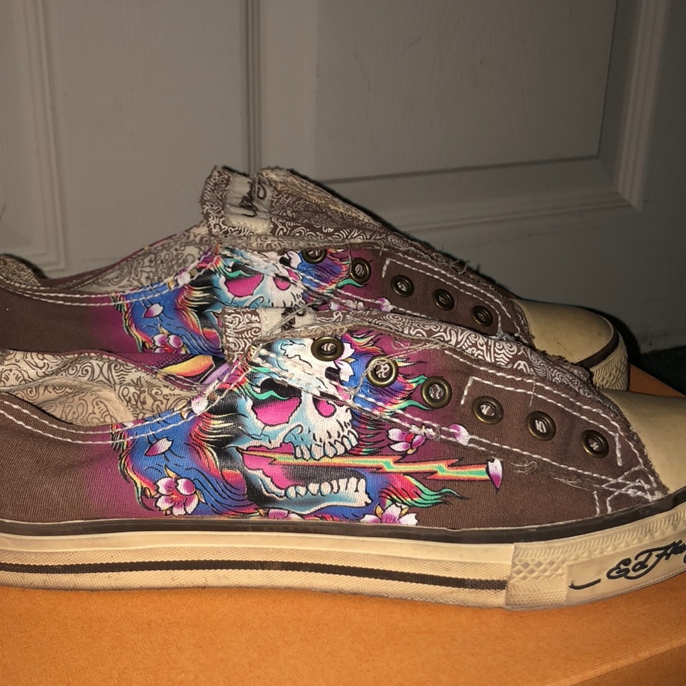 Ed Hardy slip on sneakers size 9